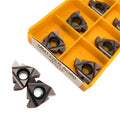 Indexable Lathe Carbide Insert 22ER AG60 6020 Thread Turning Tool Carbide Inserts Lathe Tools CNC Cutting Tool External Threading Lathe Tools(22ER AG60 15TF)