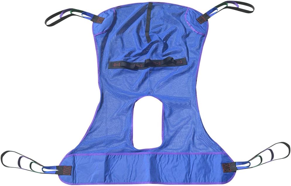 Universal Full Body Mesh Lift Sling with Commode Opening,Polyester Slings for Patient Lifts -Compatible with Hoyer