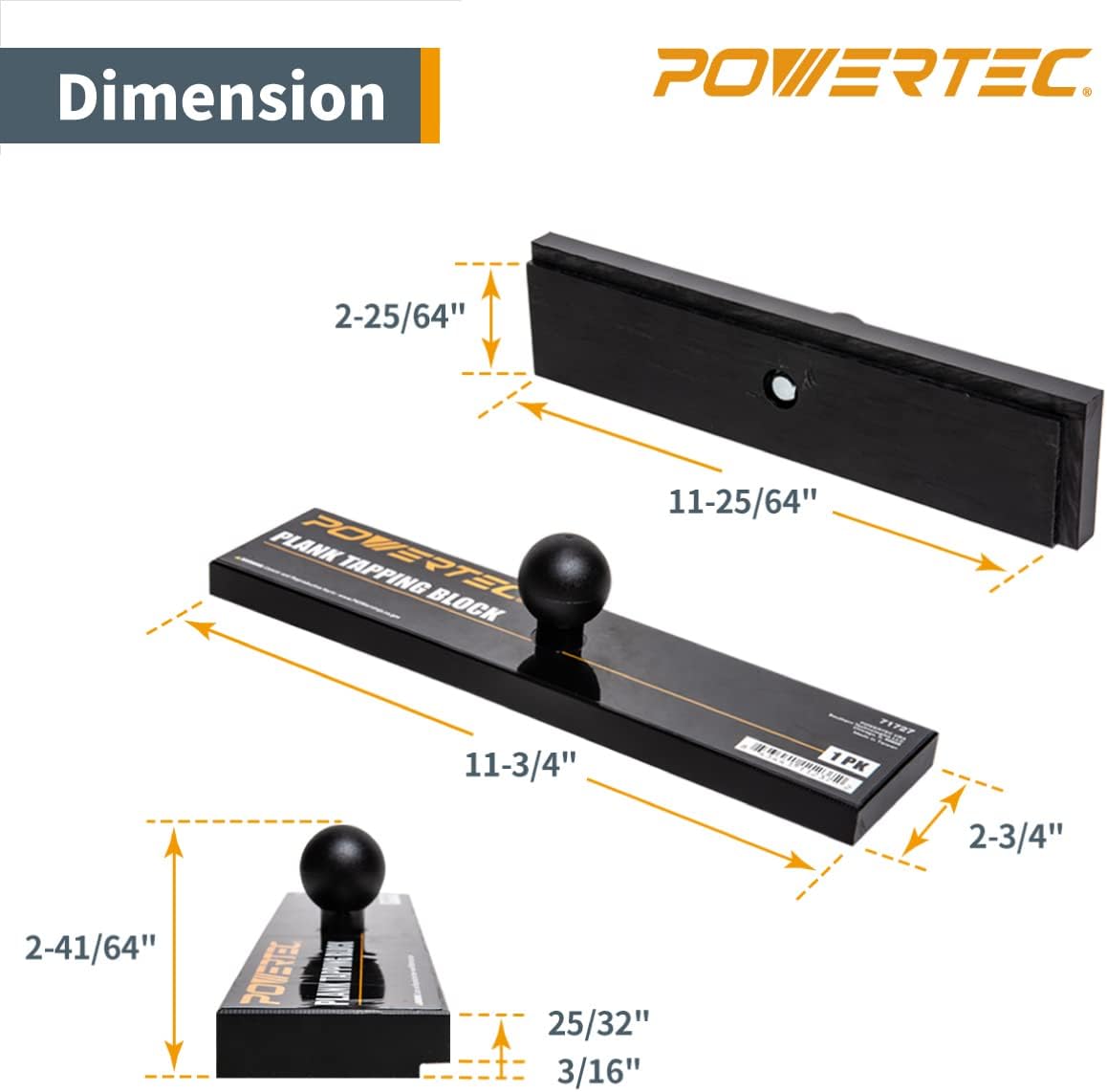 Heavy-Duty Vinyl Flooring Installation Tool Set with 16-1/4" Pull Bar & 11-3/4" Ergonomic Tapping Block for LVP, LVT