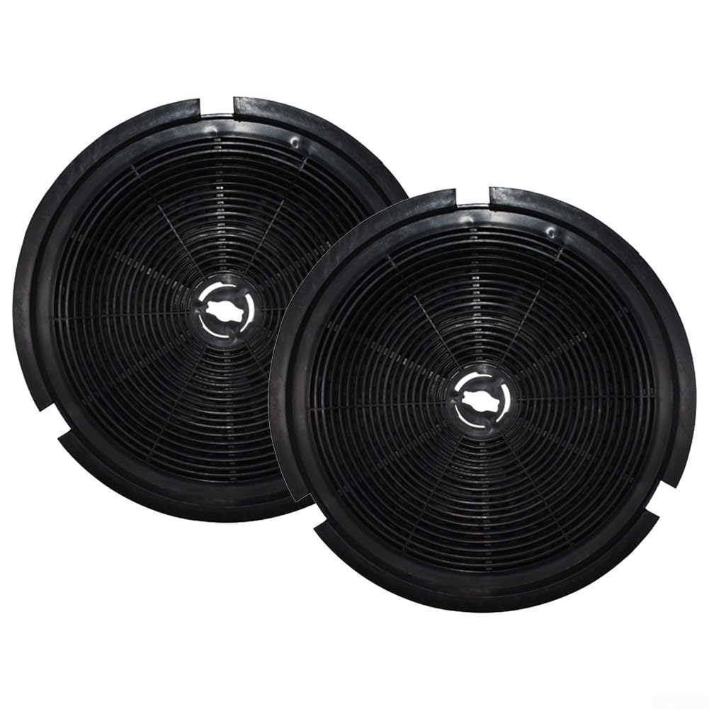 Round Active Charcoal Filter For Kitchen for exhaust Hoods 1015427 Range Hood Activated Carbon 190mm Round(2 PACK)