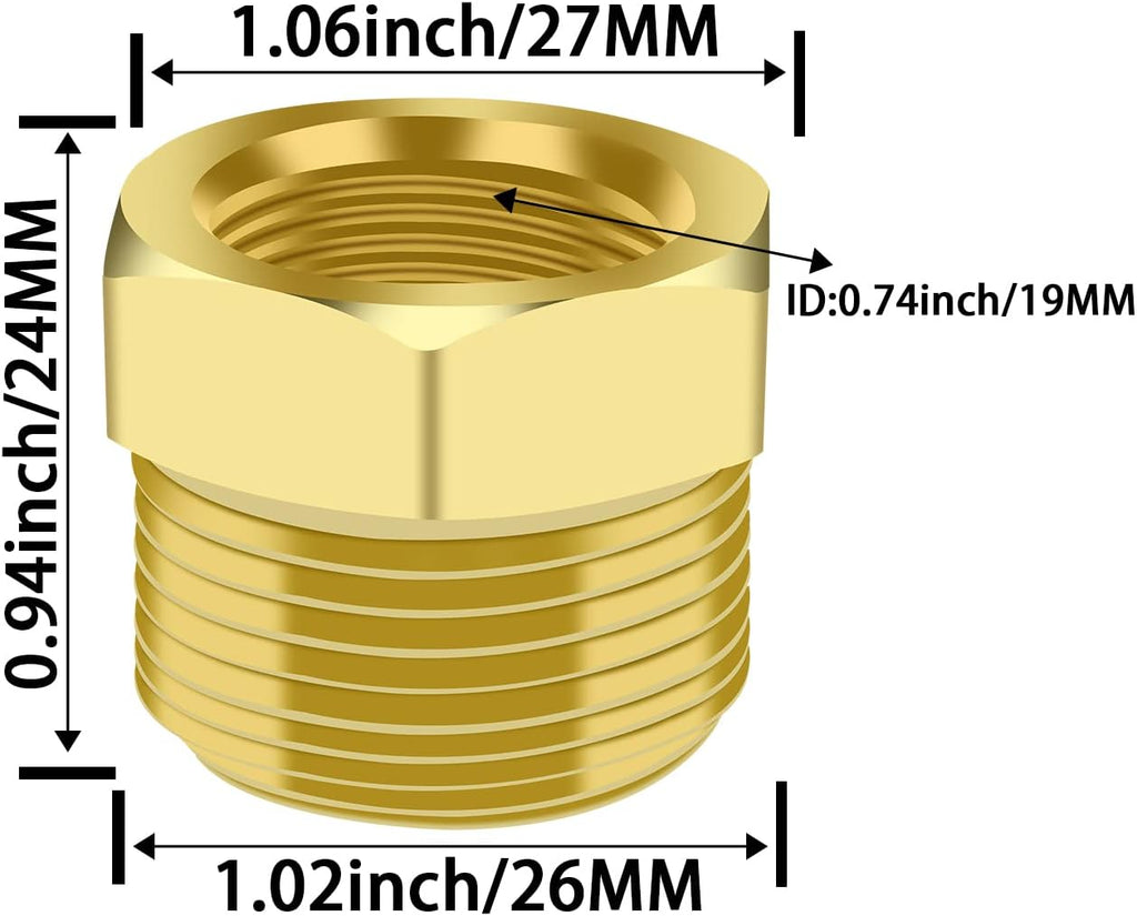 SDTC Tech 2-Pack Brass Bushing Reducer Adapter