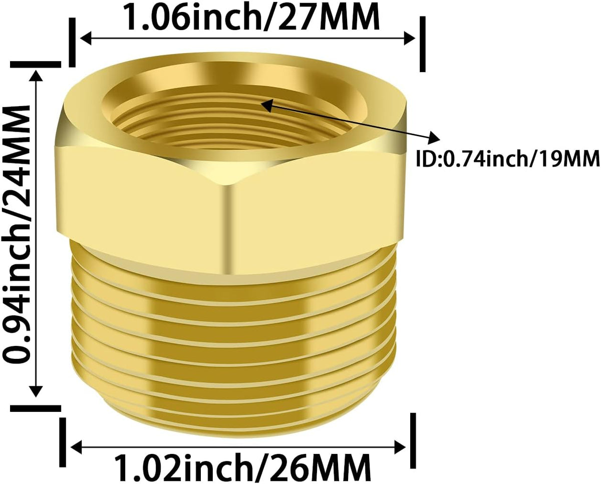 SDTC Tech 2-Pack Brass Bushing Reducer Adapter