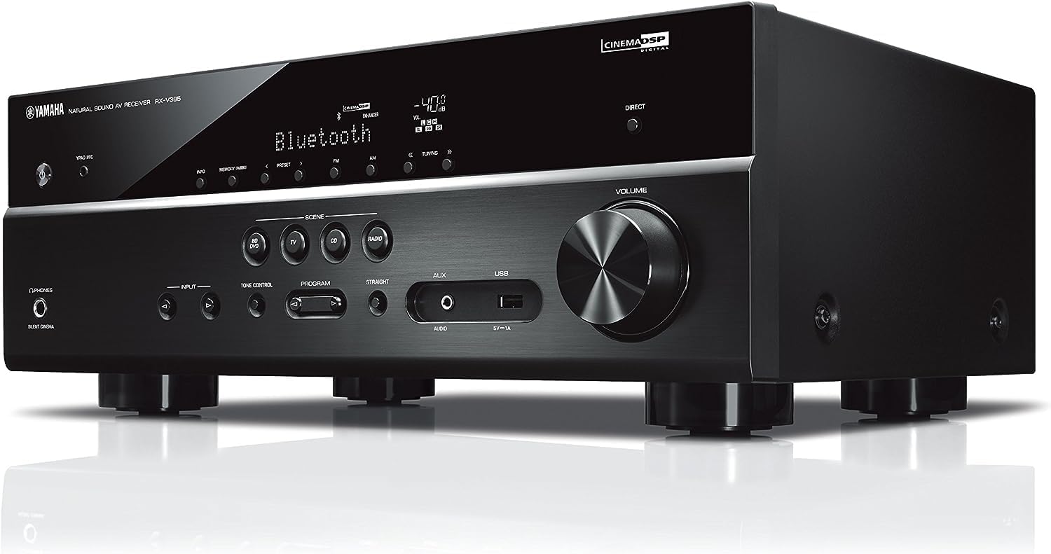 RX-V385 5.1-Channel 4K Ultra HD AV Receiver with Bluetooth