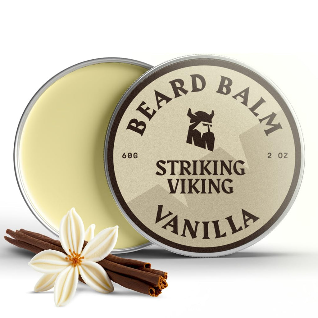 Beard Balm for Men - 2 Oz, Vanilla Scent