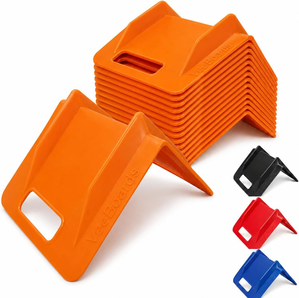 Edge Protectors Flatbed – Corner Protectors for Cargo Loads with Ratchet Strap Channel, Heavy Duty Plastic V Boards