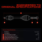 A-Premium Front Left Driver Side CV Axle Shaft Assembly