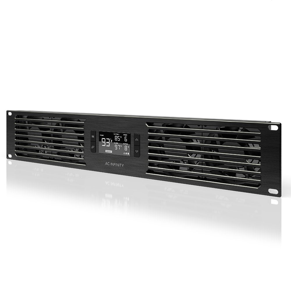 AC Infinity CLOUDPLATE T7, Rack Mount Fan Panel 2U, Exhaust Airflow