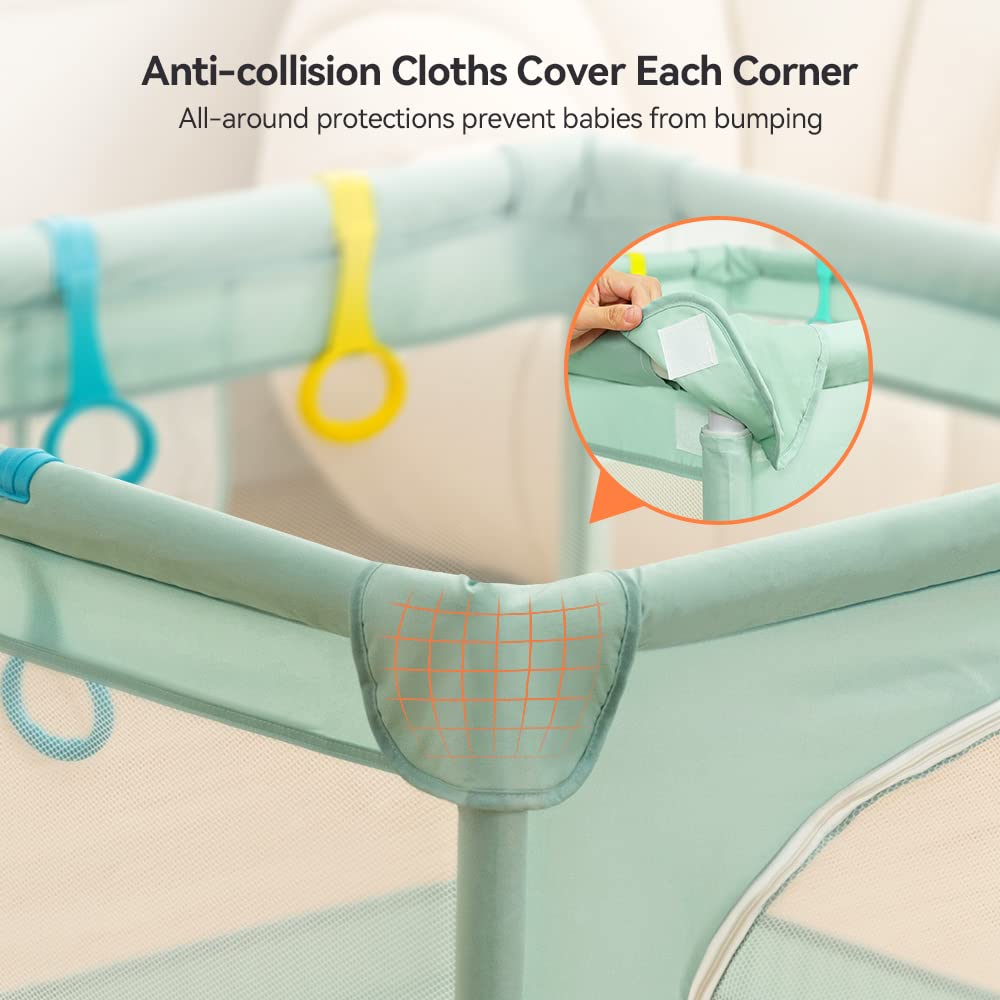 Playpens for Babies and Toddlers, 36"x36" Small Baby Play Pens | Activity Center for Safe and Non-Slip Baby Fence