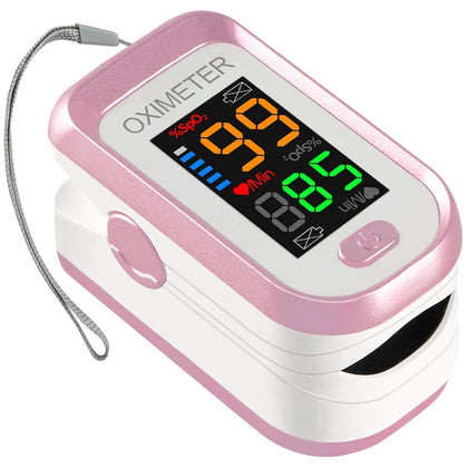 Pulse Oximeter Fingertip, Blood Oxygen Saturation Monitor with Large LED Display, Heart Rate Monitor for Adults