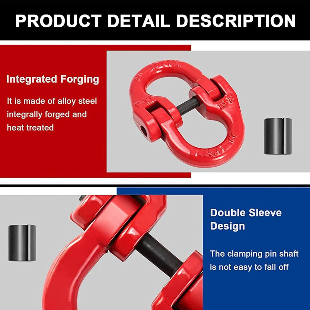 EGV G80 Hammerlock Link 1/4", 2 Pack, 2645 lbs Forged Chain Connector