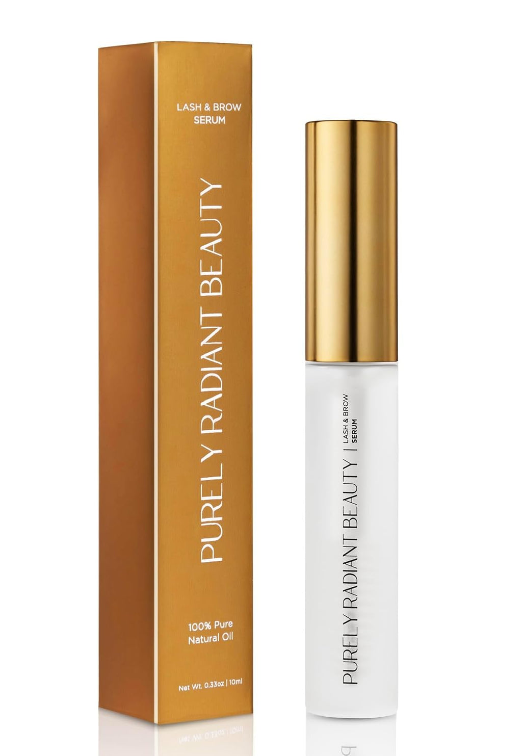 Beauty Eyelash Growth Serum – Prostaglandin-Free Lash & Brow Enhancer for Longer, Thicker Lashes – Vegan