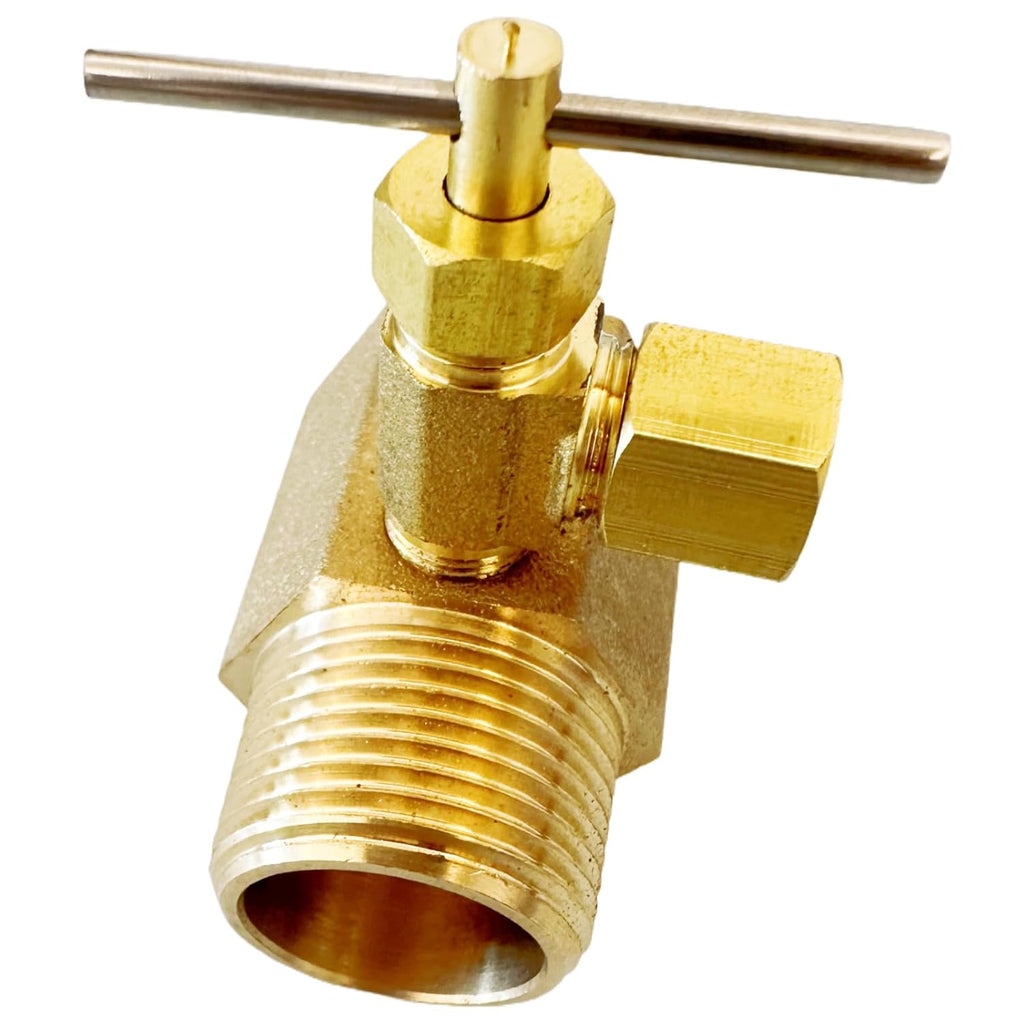 Ice Maker Adapter Valve, 3/4" MIP x 3/4" FIP Brass Connector