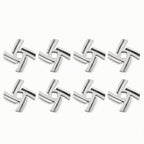 SBDSBD 8-Pack Meat Grinder Blade for Size 5 Mixer Attachment