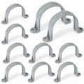 OURU 2 Inch PVC Pipe Straps, 2-Hole Plastic Conduit Clamp, 10PCS