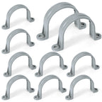 OURU 2 Inch PVC Pipe Straps, 2-Hole Plastic Conduit Clamp, 10PCS