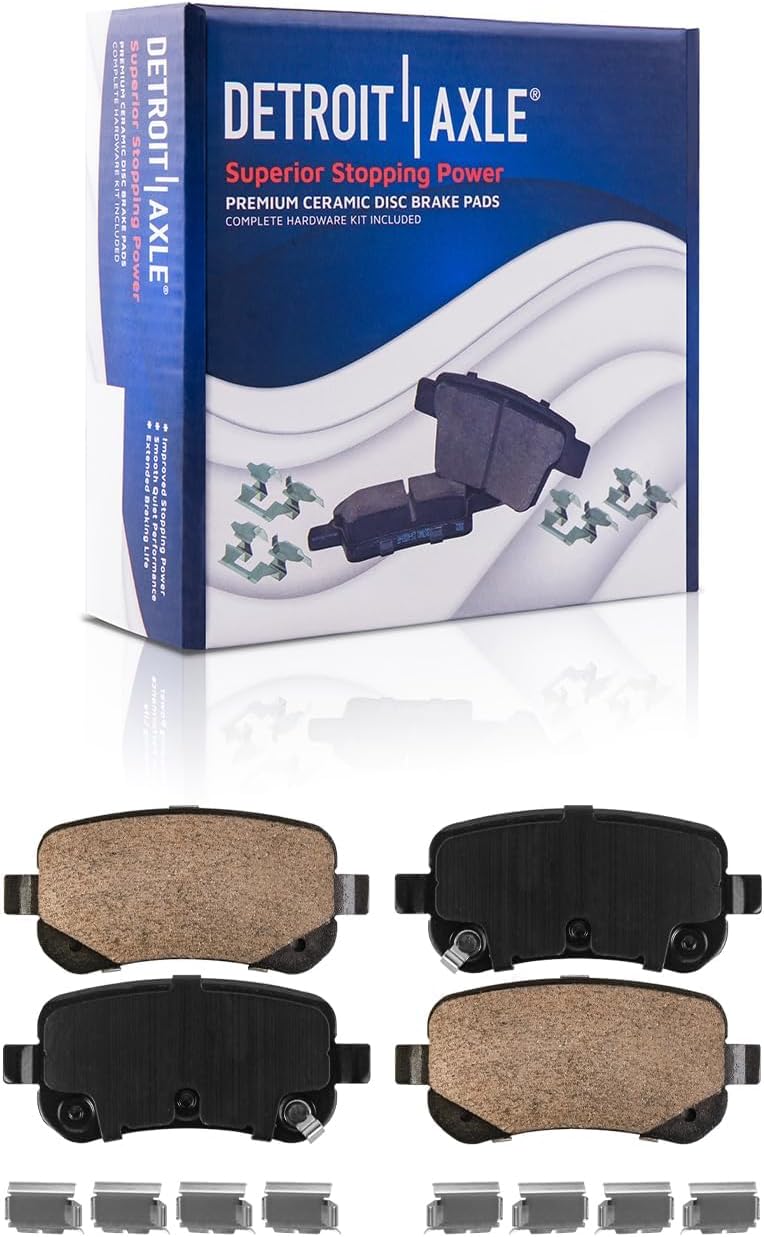Rear Brake Kit for 2009 2010 2011 2012 Dodge Grand Caravan | Chrysler Town & Country Journey VW Routan, Disc Brake