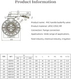 Butterfly Valve Clamped Handle Butterfly Valve Flange(DN100)