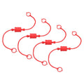 HARFINGTON 4Sets 1/4 Hydraulic Dust Cap, ISO5675 Male Dust Cap, Red