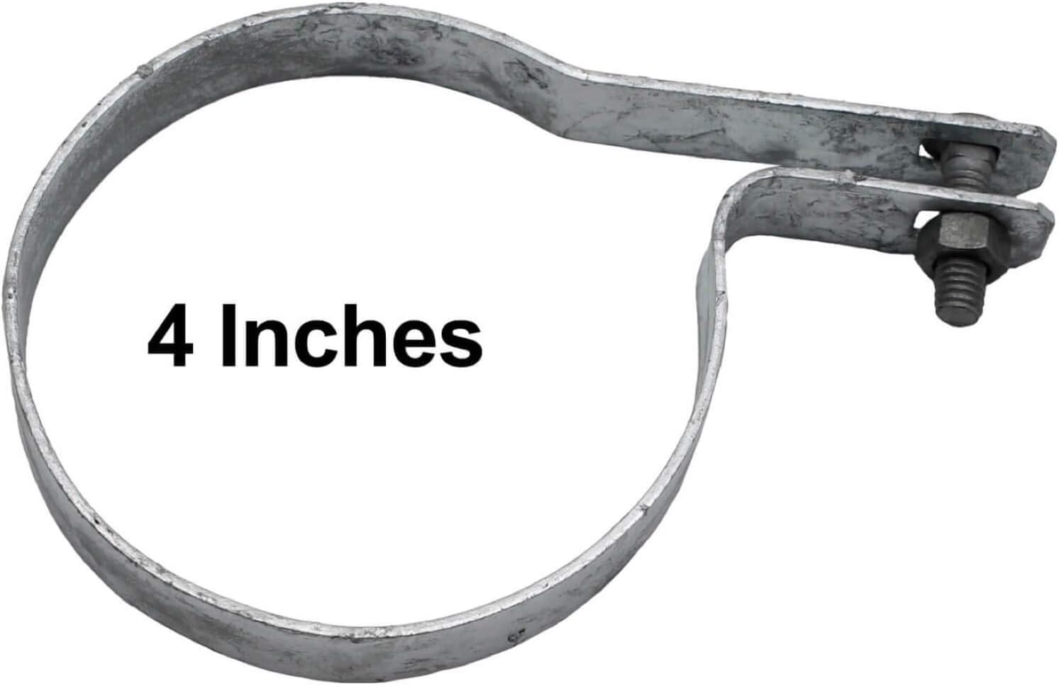 4" Tension Band for Chain Link Fence - Use for 4" Outside Diameter Post/Pipe - Galvanized Chain Link Tension Band