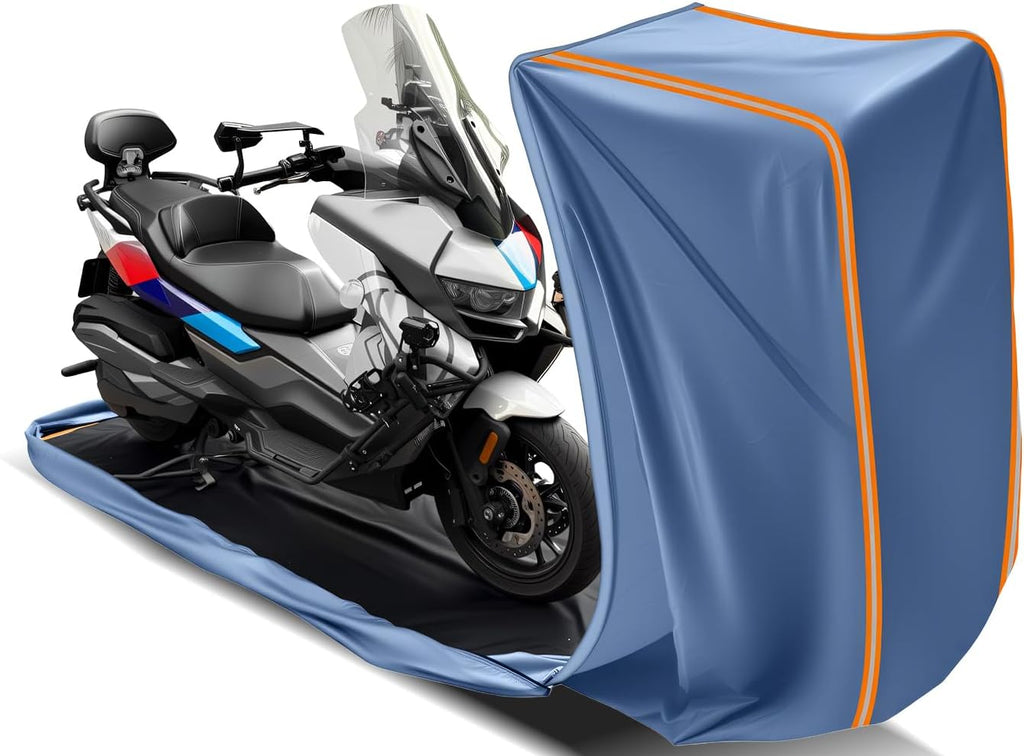 Full Enclosed Motorcycle Cover Waterproof Outdoor Length up to 108"