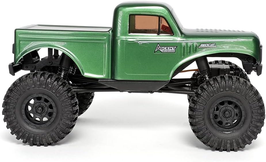 Ascent 18 Brushless RC Rock Crawler – 4WD 1/18 RC Crawler with Portal Axles, High Steer Geometry, Waterproof ESC
