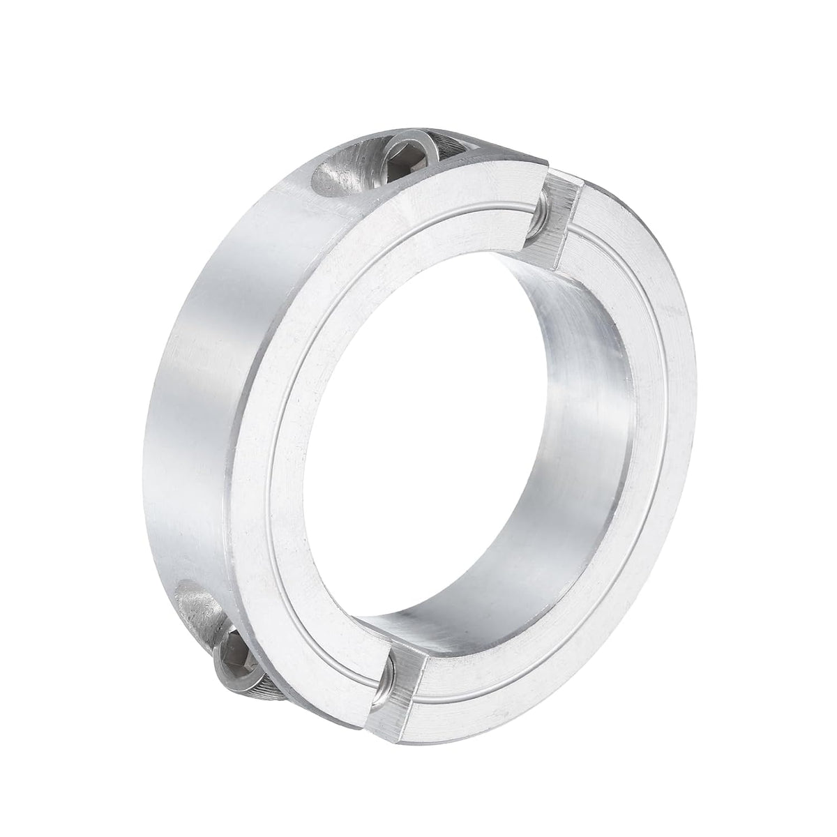 uxcell Double Split Clamp-On Shaft Collar 2" Bore, Aluminum Alloy