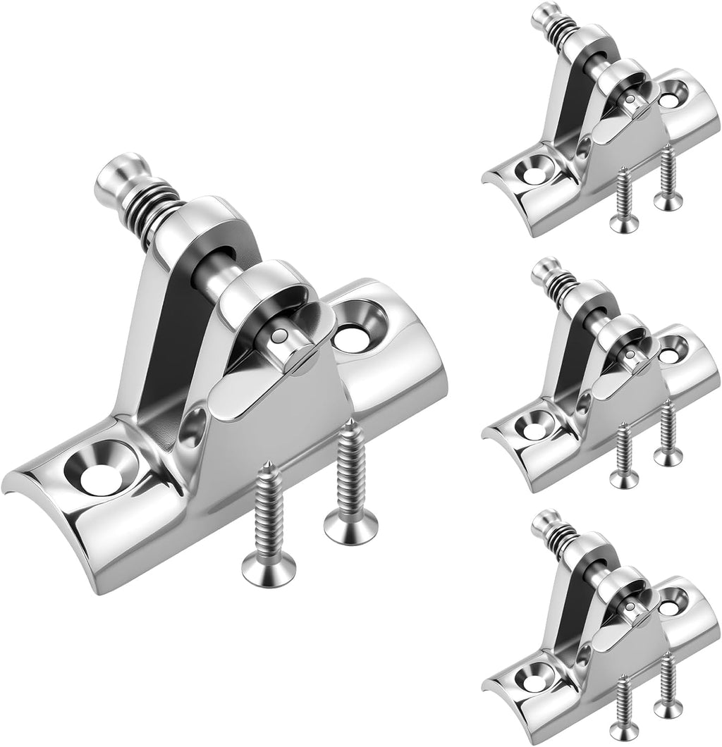 Arrowbash 4 Pack Bimini Deck Hinge Quick Release, 316 Stainless Steel