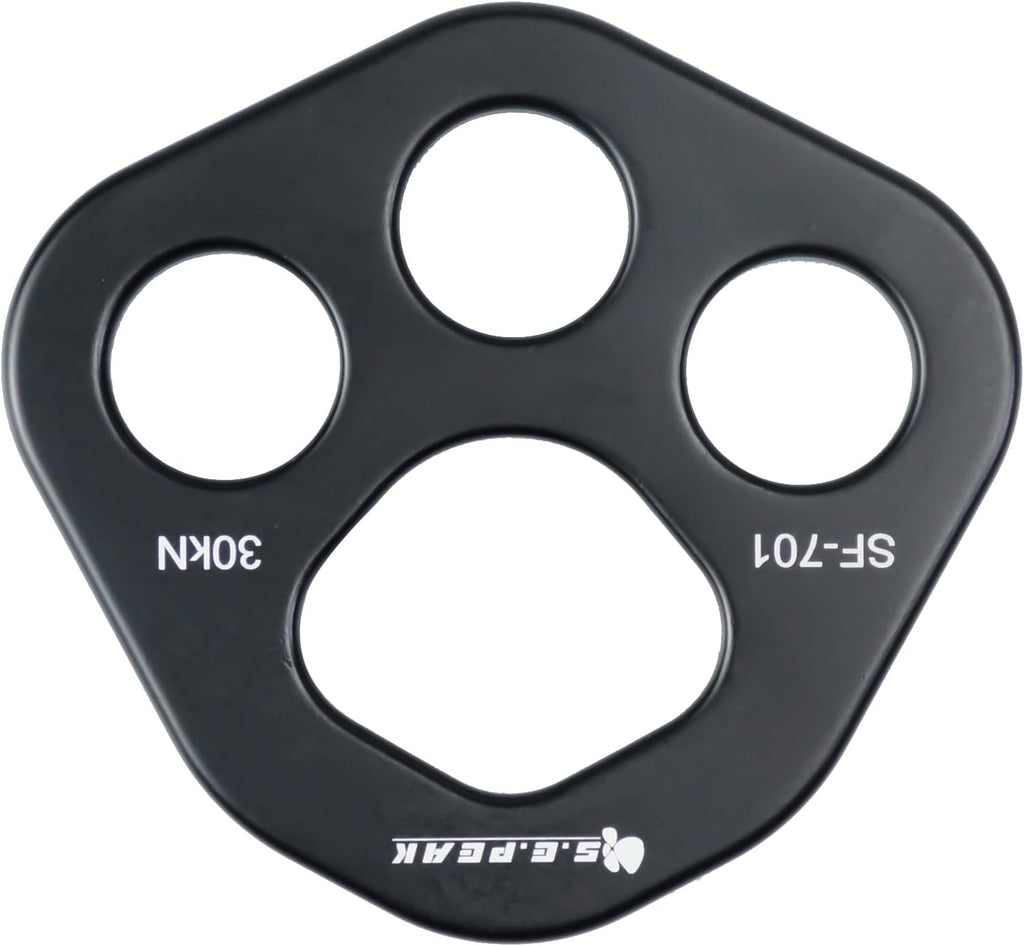 SEPEAK 30kN Rigging Plate, Force Divider Plate Bear, Anchor Multipliers Connector Gear for Yoga Hammock Descender