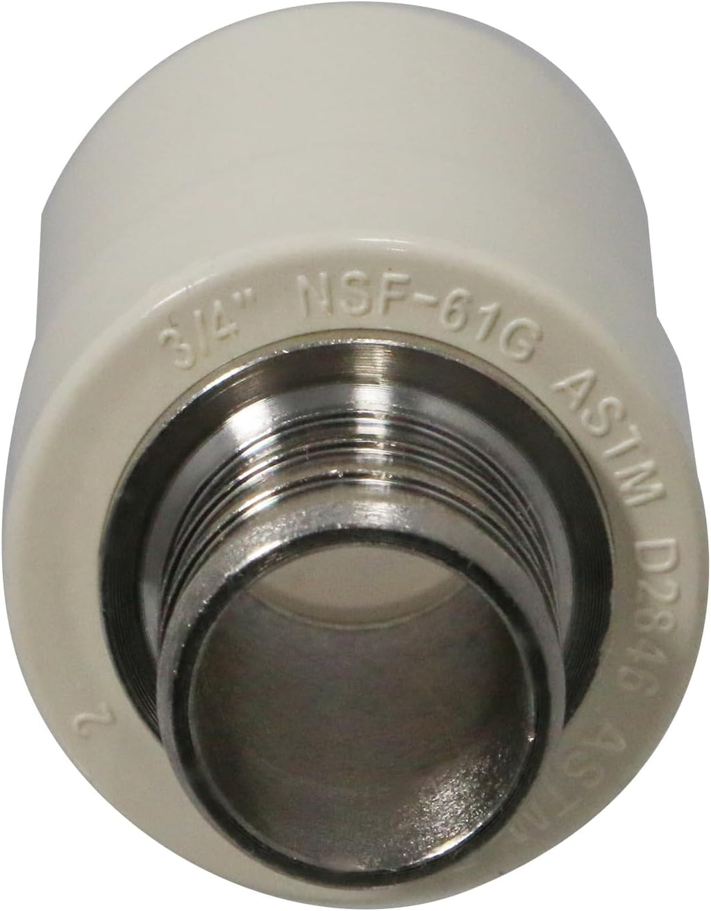 2 Pack XFITTING 3/4 in Pex x 3/4 in CPVC Coupling, Brass Pex B Crimp