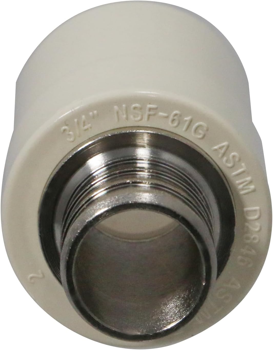 2 Pack XFITTING 3/4 in Pex x 3/4 in CPVC Coupling, Brass Pex B Crimp