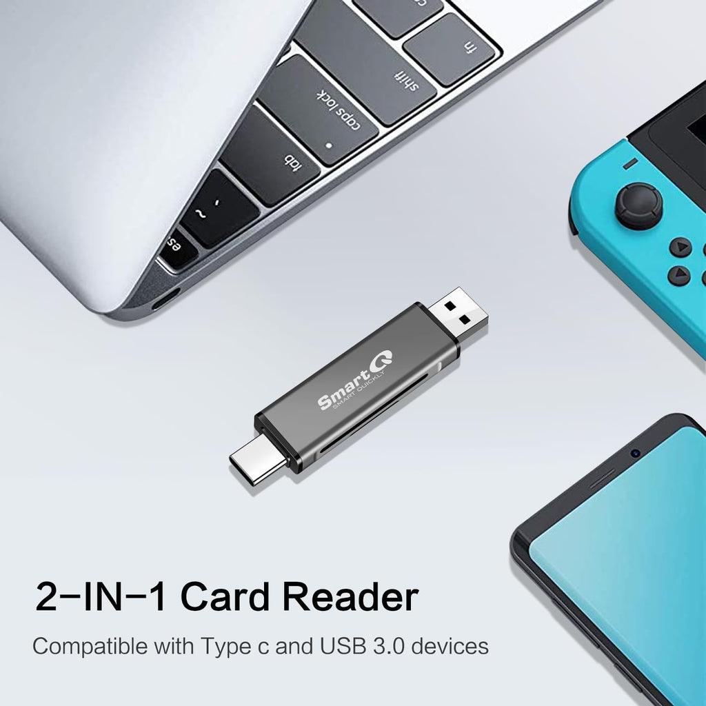 C350 USB C sd card reader and USB 3.0 Super Speed Memory Card adapter for MicroSDXC and SDHC Card, SD, SDXC, SDHC, SD