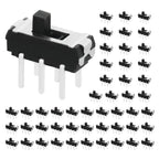 WMYCONGCONG 50 Pcs 6 Pin 2 Position DPDT Vertical Micro Slide Switch for for DIY Electronics Project