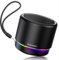 Portable Bluetooth Speaker 5.4, Mini Speaker, 12H Battery Life & Noise Reduction Mic, Metal Cover, TWS Pairing