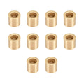 uxcell Bearing Sleeve 10mm Bore x 16mm OD x 15mm Length Self-Lubricating Sintered Bronze Bushings 10pcs