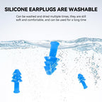 Ear Plugs for Sleeping - 10 Pairs Reusable Silicone Ear Plugs