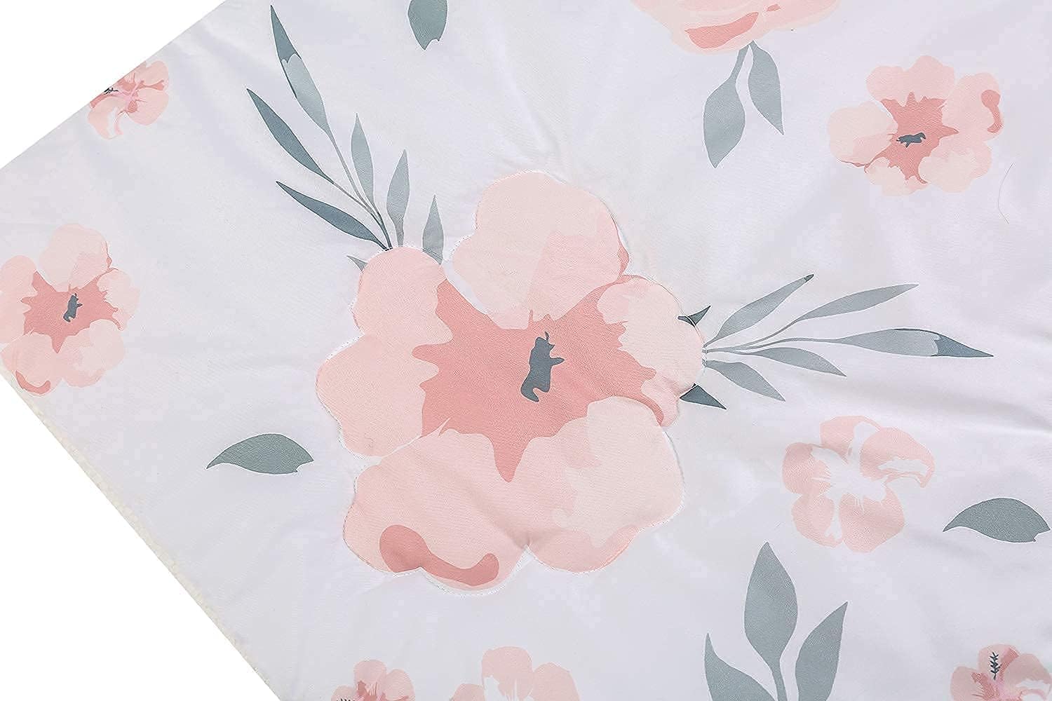 4-Piece Crib Bedding Set for Boy Girls, Includes Crib Skirt, Blanket, Crib Sheet & Diaper Bag, Baby Girl Crib Bedding