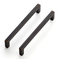 Oil Rubbed Bronze Cabinet Handles Solid Drawer Pulls 5 Inch 10 Pack