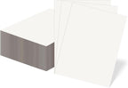 50 Pack 8.5x11 Corrugated Cardboard Sheets, White Flat Cardboard Inserts for Shipping, Mailing, Packing, DIY Crafts