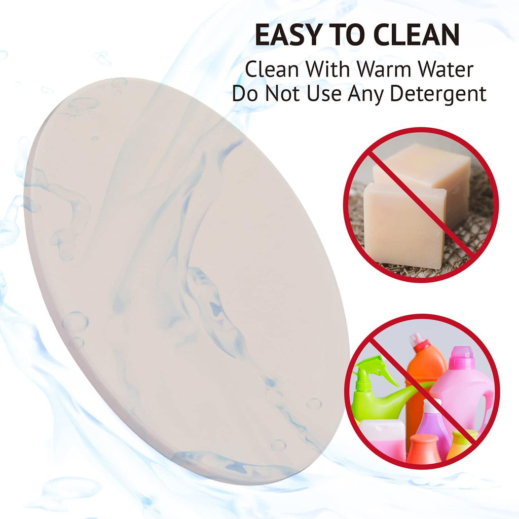 9” Round Small Pizza Stone for Toaster Oven | Cordierite Grilling Stone Bread Baking Stone for Grill, Oven | Bake