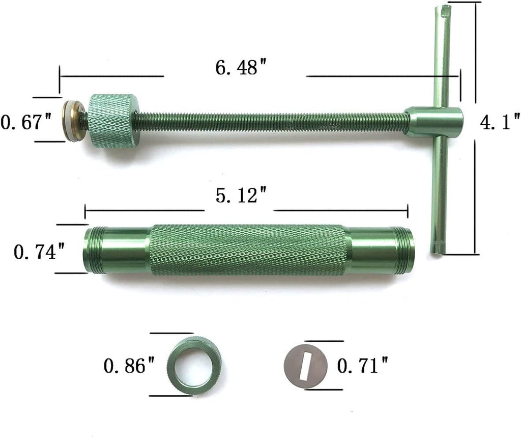 Stainless Steel Clay Extruders Sugar Paste Extruder Cake Fondant Decorating Tool Set (Green)
