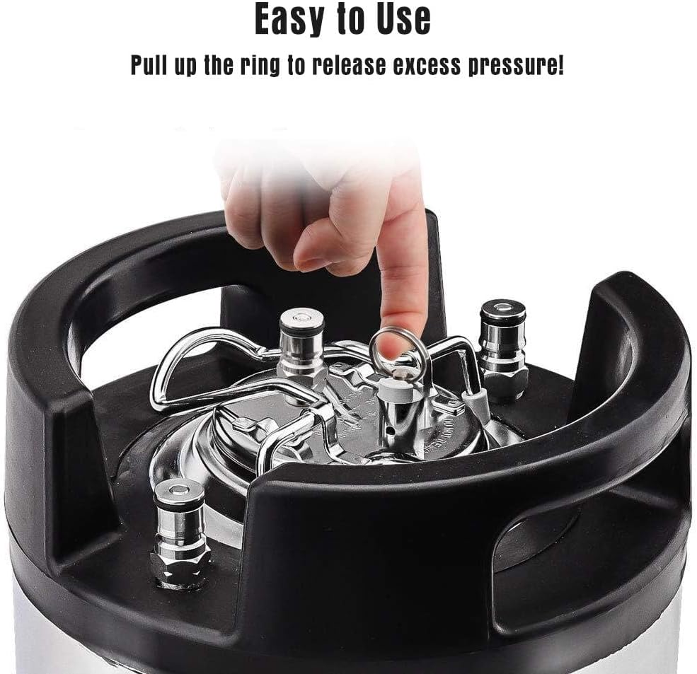 4PCS Corny Keg Pressure Relief Valve, Plastic Keg Lid Relief Valve | Pressure Relief Valve for Ball Lock Cornelius