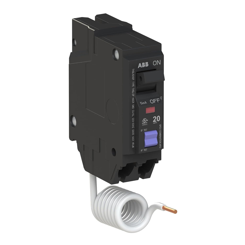 ABB Q-Line THQL1120DF • Dual Function Circuit Breaker • 20 Amp Single Pole
