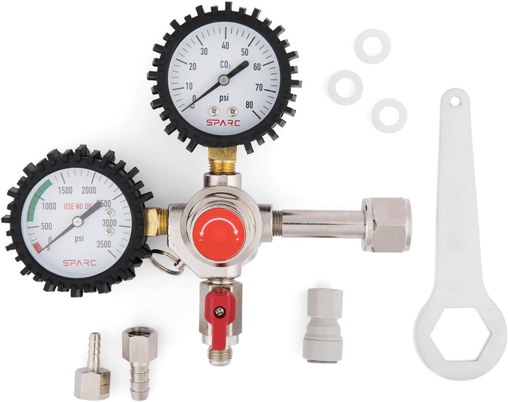 Gen2 Premium CO2 Regulator for Kegerator - C02 Keg Regulator for Beer | Soda, Bars, Kombucha with Integrated Safety