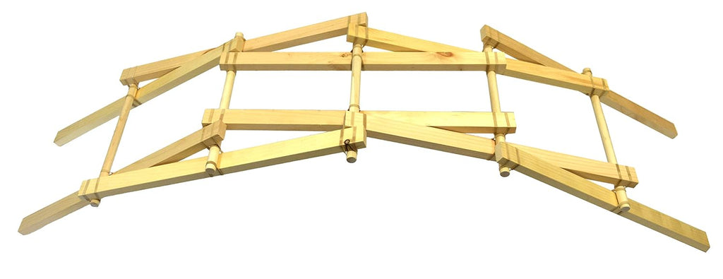 Leonardo Da Vinci Bridge Kit - STEM Learning - Explore Engineering Principles, Gravitational & Lateral Forces- Garage