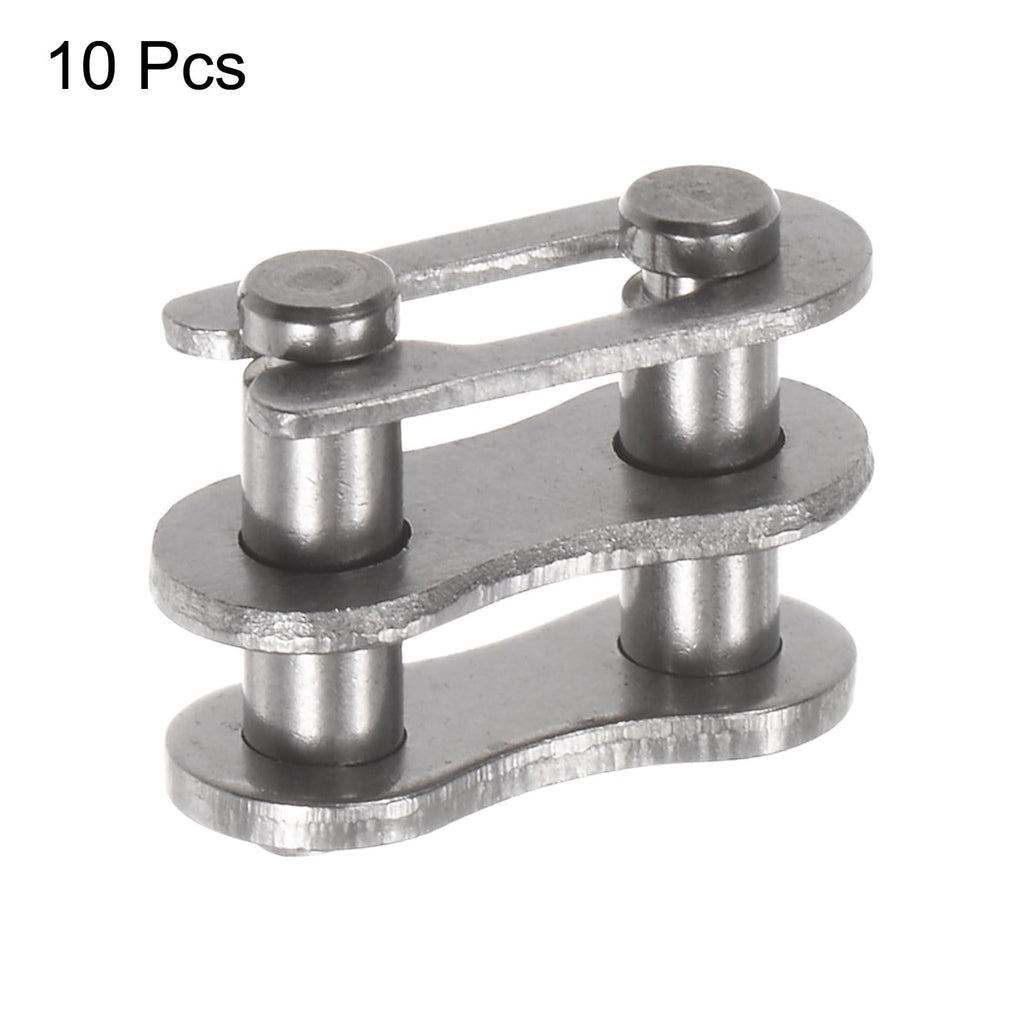 uxcell 10Pcs #35 Chain Master Connector Link Roller 3/8" Pitch Stainless Steel Standard Connecting Split Links for 06C Chain