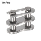 uxcell 10Pcs #35 Chain Master Connector Link Roller 3/8" Pitch Stainless Steel Standard Connecting Split Links for 06C Chain