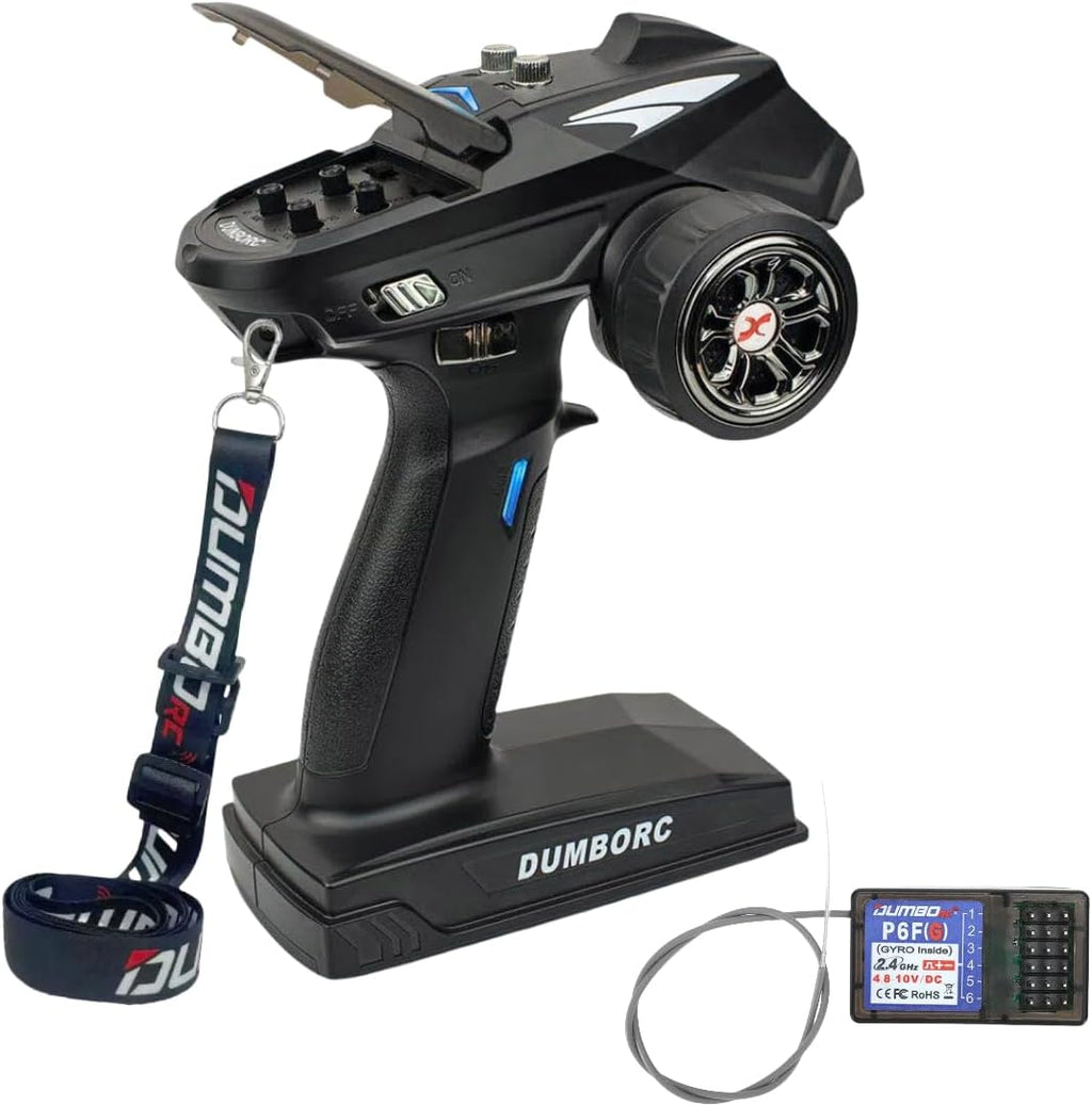 X6 6 Channel Rc Transmitter and Receiver P6FG Built-in Gyro Mixed Mode Out of Control Protection RC Controller for