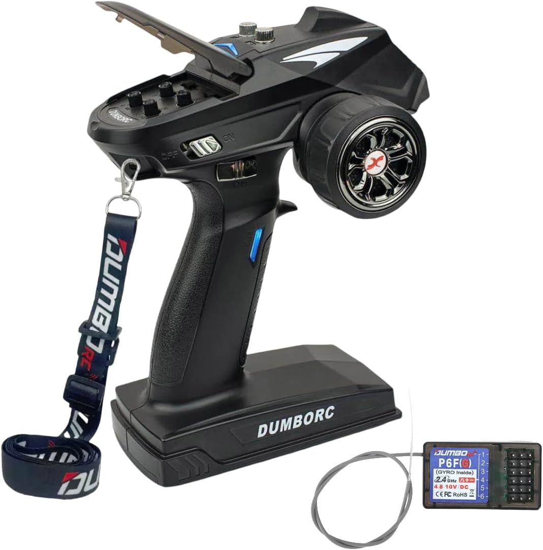 X6 6 Channel Rc Transmitter and Receiver P6FG Built-in Gyro Mixed Mode Out of Control Protection RC Controller for