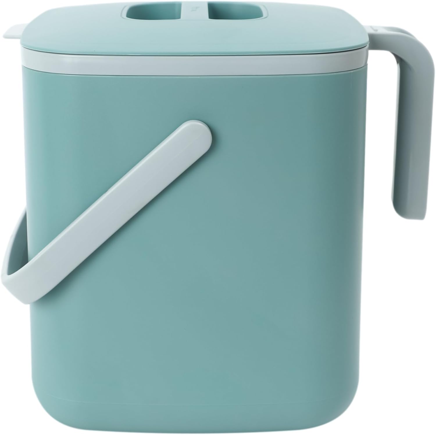 Kitchen Compost Bin, 5L Countertop Compost Bin, Green | Odor-Tight. Filter-Free. Dishwasher Safe.