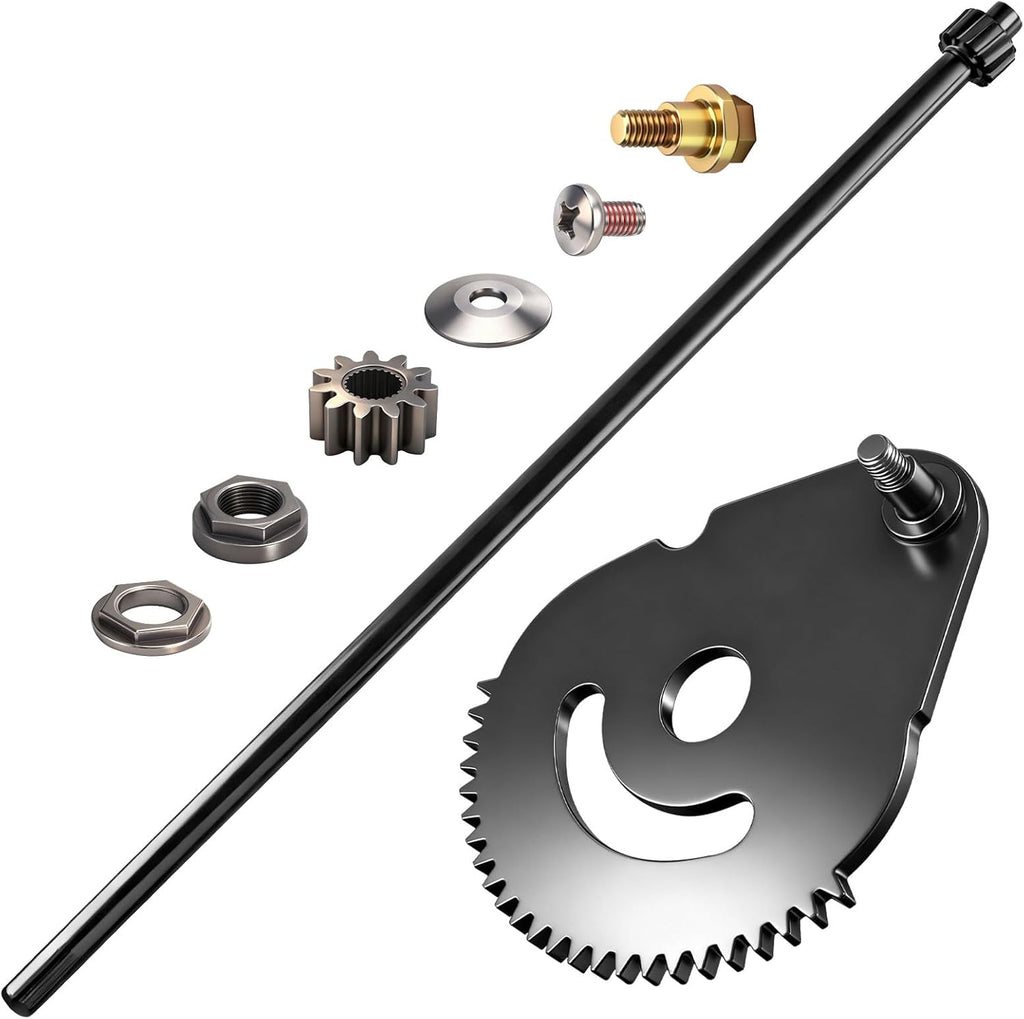 938-05078 Steering Rod Shaft with Bushing & 617-04094 Steering Gear Kit for MTD/Troy-Bilt/Craftsman Lawn Mower